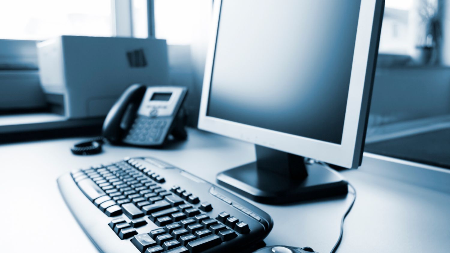 computer on desk