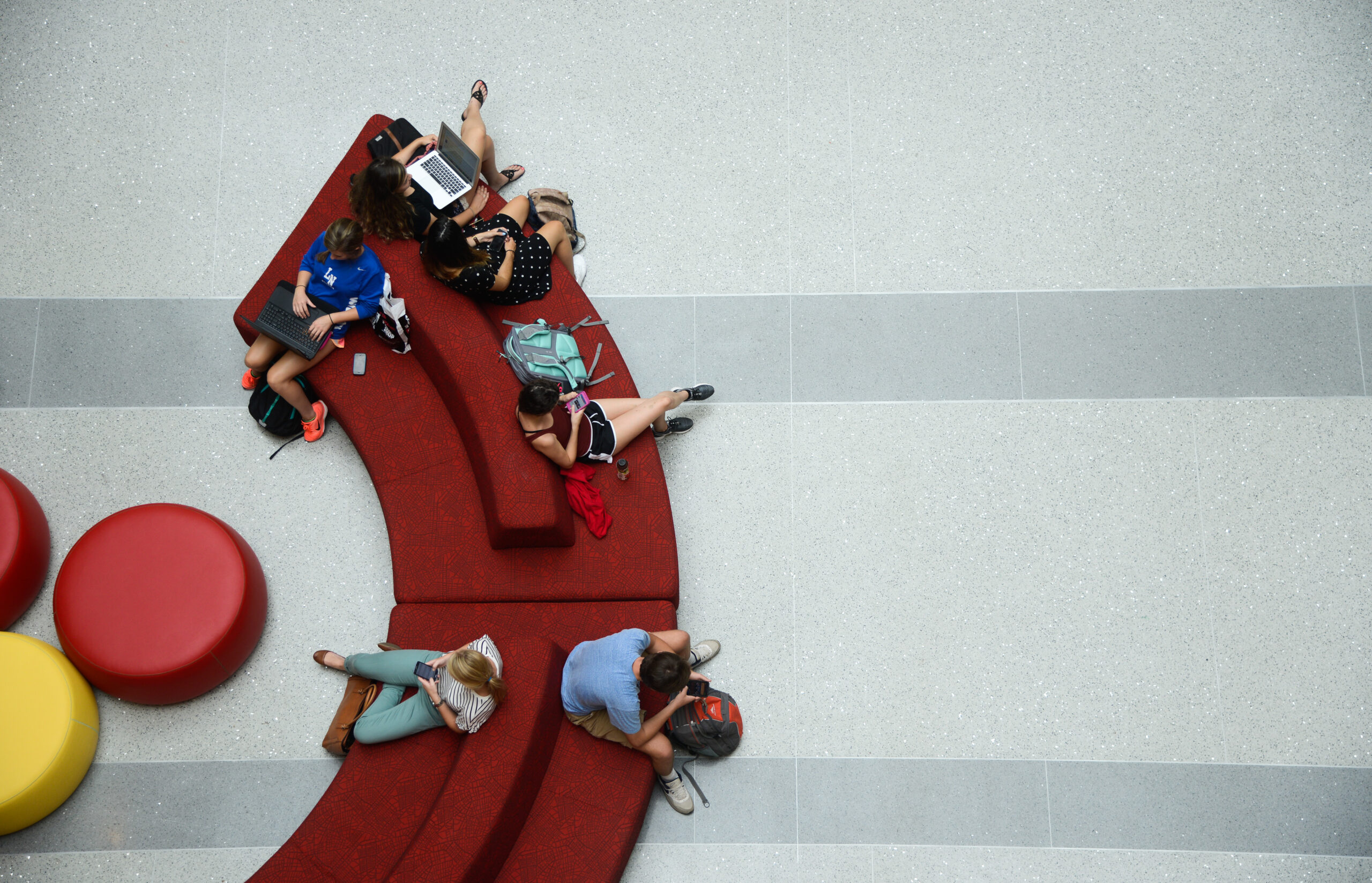 Header for International Applicant Page - Students in the Talley Student Union on main campus.